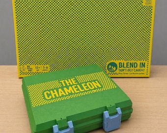 The Chameleon Board Game Storage Case | Organizer with Latches, Travel Friendly