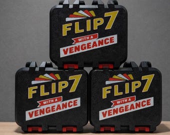 Flip 7 With a Vengeance Card Game Case, 3D Printed Holder, Tabletop Accessory