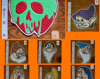 Seven Dwarfs-Poison Apple Iron on Patches