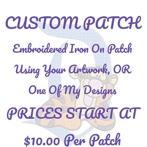 Custom Embroidered Iron On Patch