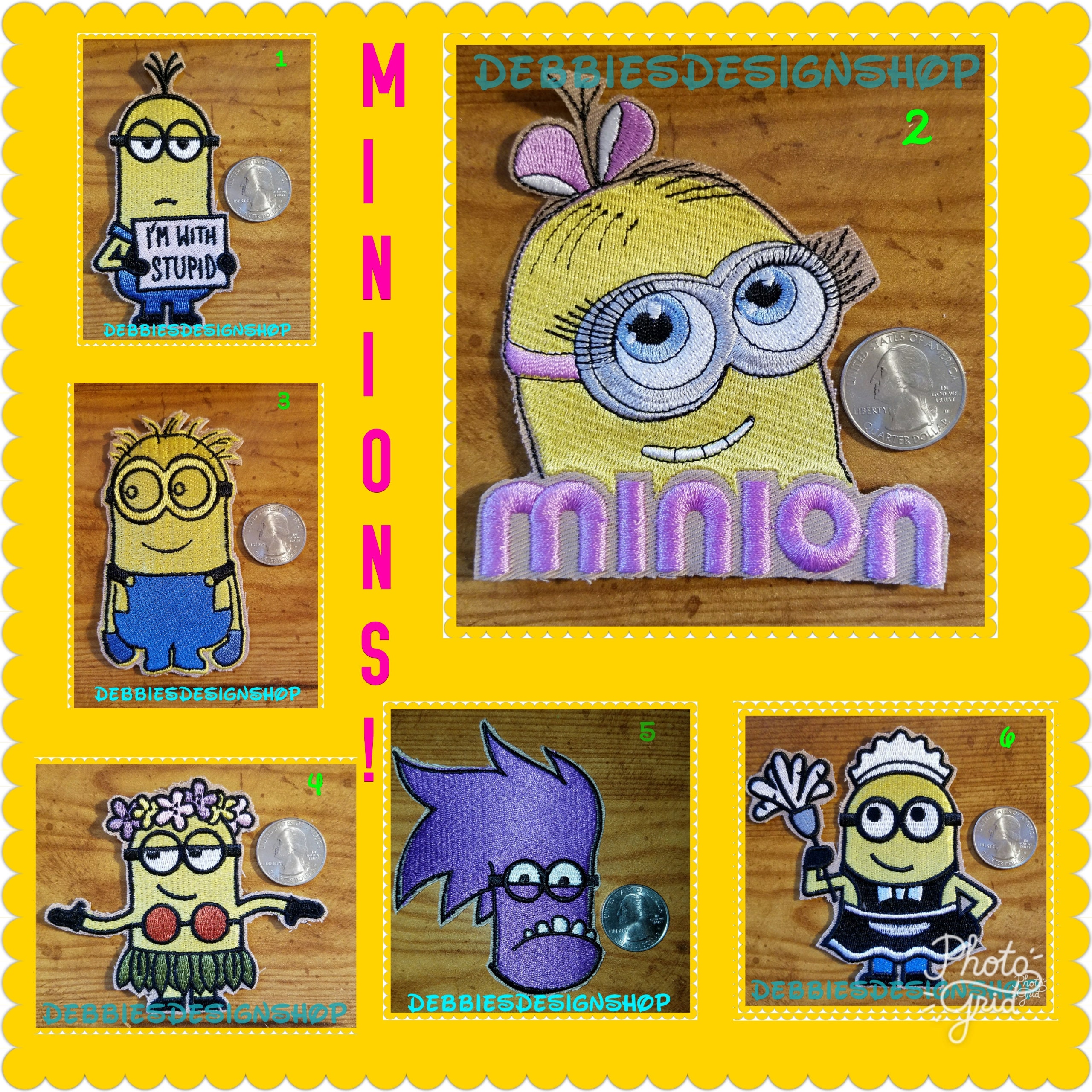 Minions Iron on Patches