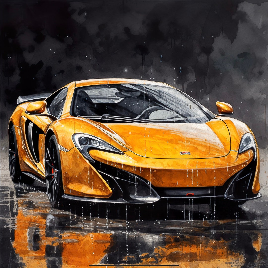 Mclaren Watercolour Art Design Digital Download Png File - Etsy