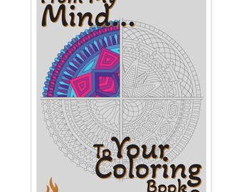 Mandalas målarbok (digital nedladdning)