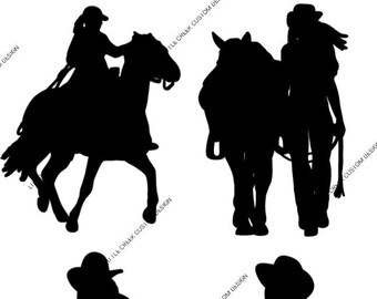 Cowgirl SVG PNG, Western svg png, Country svg png, Wild West svg png, Horse svg png, Silhouette svg png, Woman svg png, Worker svg png