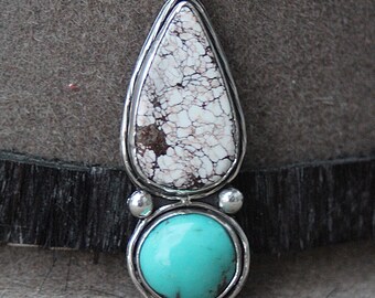 Wild Horse and Turquoise Necklace | Western Jewelry | Rodeo & NFR Style Western Jewelry | Statement Necklace | Western Necklace