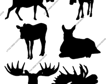 Moose SVG PNG, Cow svg png, Bull svg png, Wildlife svg png, Animal svg png, Hunting svg png, Outdoor svg png, Country svg png