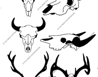 Skulls svg png, Cow Skull svg png, Bull Skull svg png, Bison Skull svg png, Elk Skull svg png, Deer Skull svg png, Western svg png, Hunting