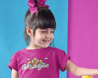 Barbilingue kid shirt, funny Barbie / bilingüe = Barbilingüue, great for Spanish speakers, Spanish learners, TWBI kids.