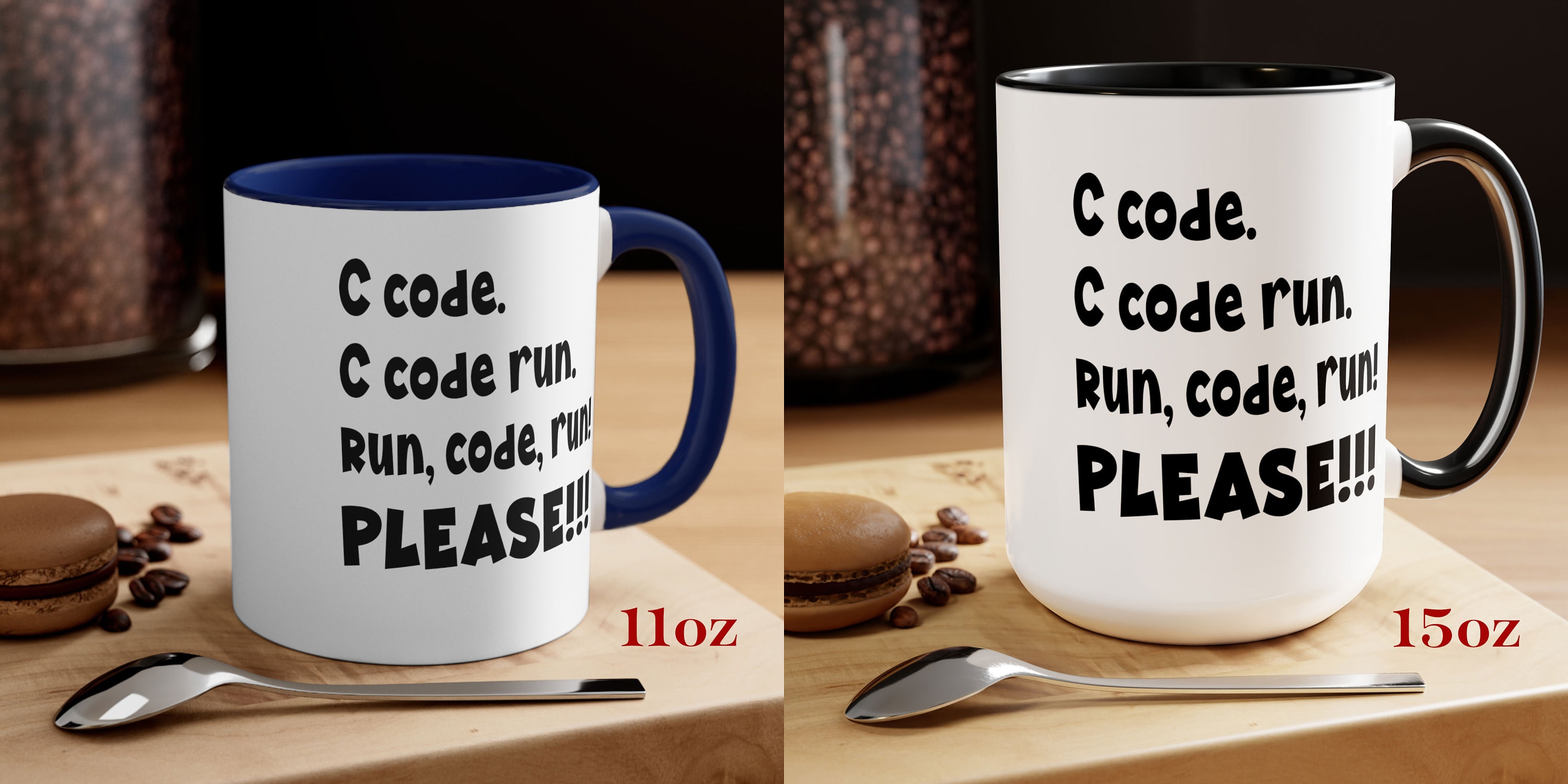 C Code. C Code Run. Run, Code, Run! PLEASE!!! - Funny Coffee Mug for ...