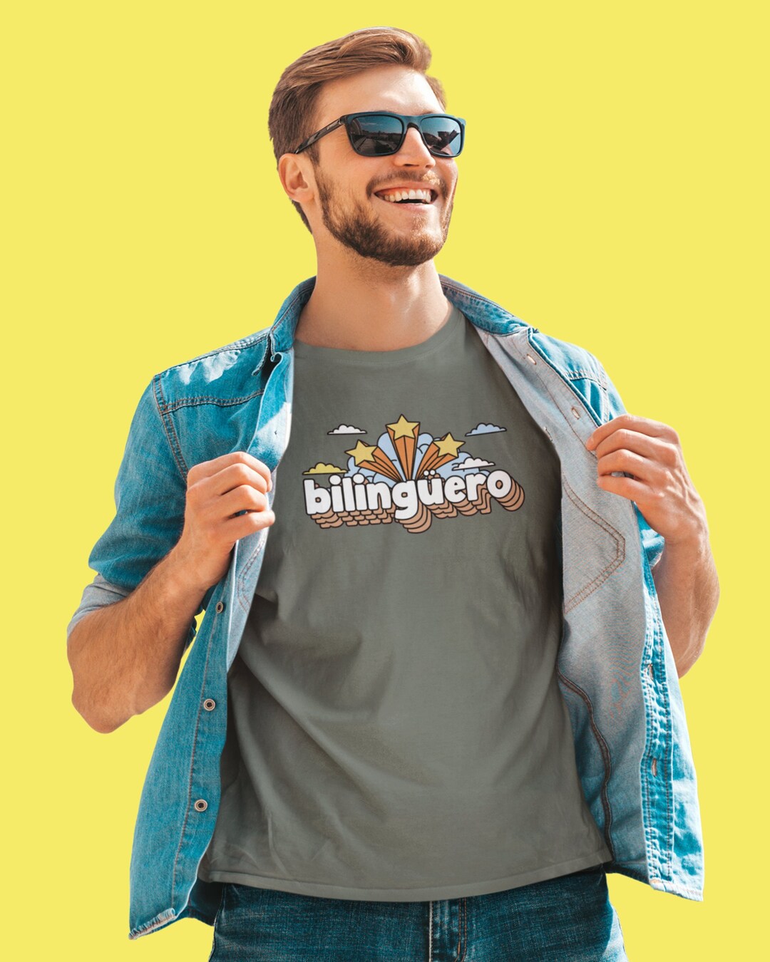 Bilingüero Bilingual Pun Spanish Men's Dad's Birthday Cinco De Mayo Dad