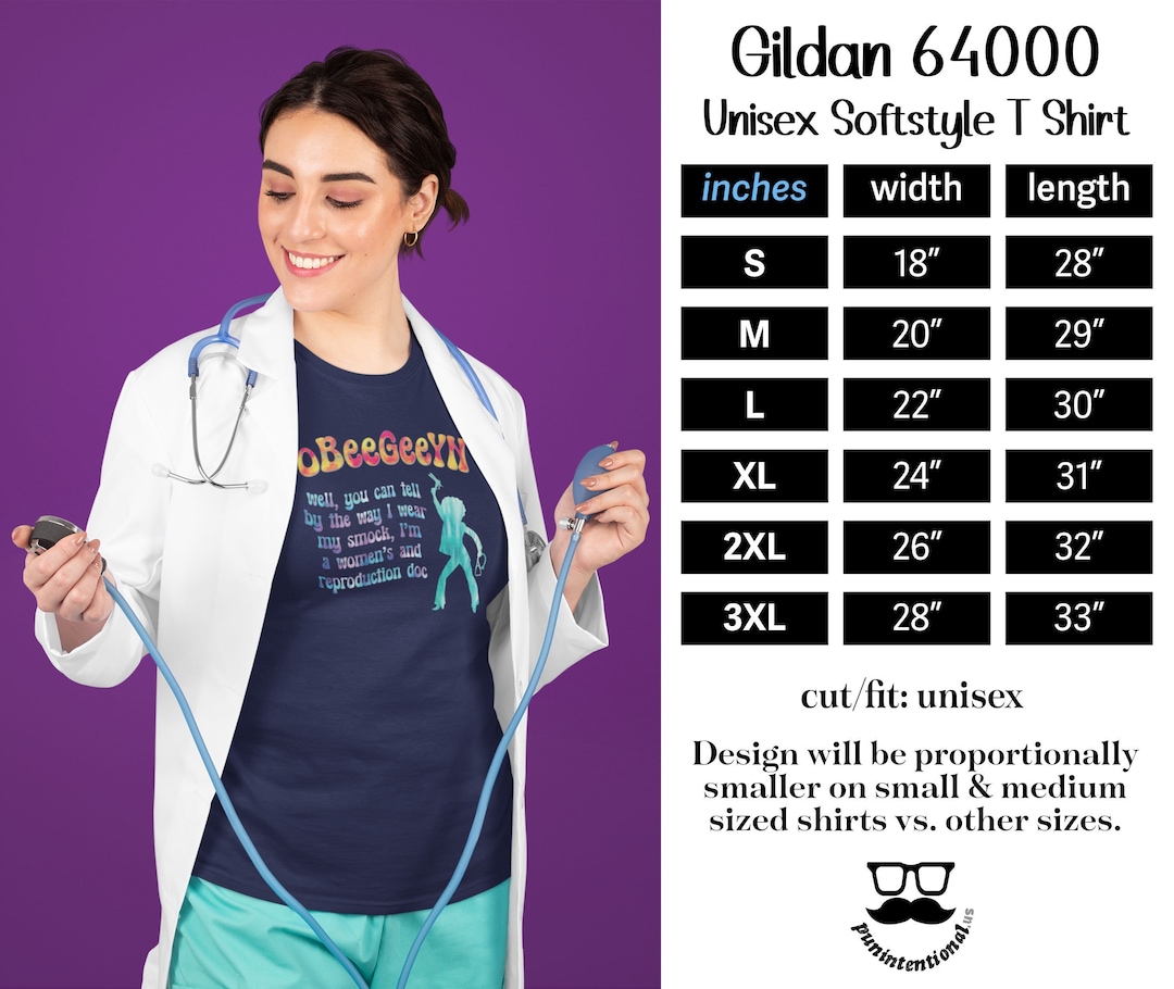 Obeegeeyn - OB/GYN Pun Shirt, Fun Retro 70s Style Shirt for ...
