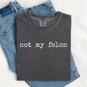 Not My President Anti Trump Shirt, Not My Felon, Post Election 2024 Shirt, Kamala Harris TShirt, Democrat Liberal Shirt, Mens Womens TShirt