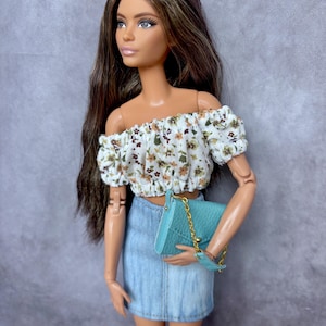 Puppen Geldbörse, handgefertigte 1/6 Skala Zubehör, Kunstleder Puppentasche, Miniatur Clutch Bag, Zubehör für Puppe, 1/6 Skala Handtasche, Geschenk für sie