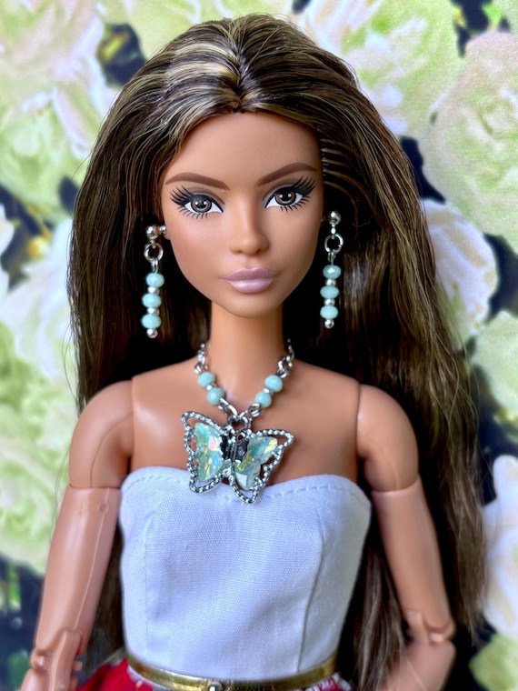 Doll Jewelry Set, Doll Earrings and Necklace Set, 1/6 Scale