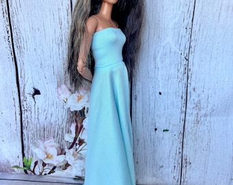 Doll Dress, 11.5 inch Doll Clothes, 1/6 Scale Fashion Clothes, Handmade Doll Clothing, Doll Fashion Outfit, Trendy Doll Dress, Gift for Her