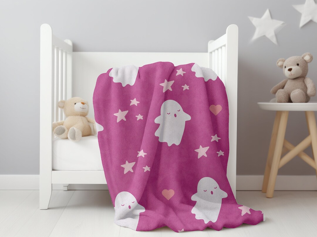 Ghost Heart and Star Blanket Fuzzy Plush Halloween Blanket Etsy