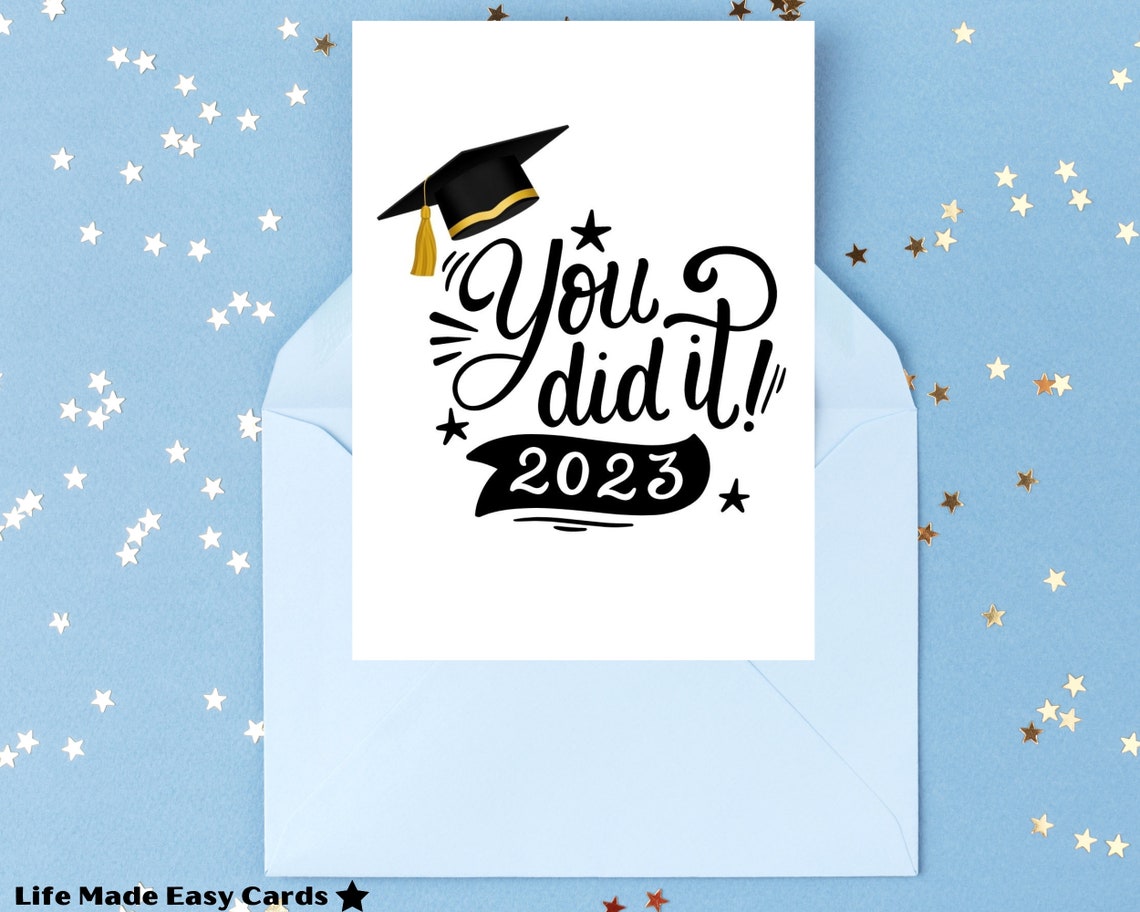 Printable Card, High School Graduation Card, Graduation Gifts