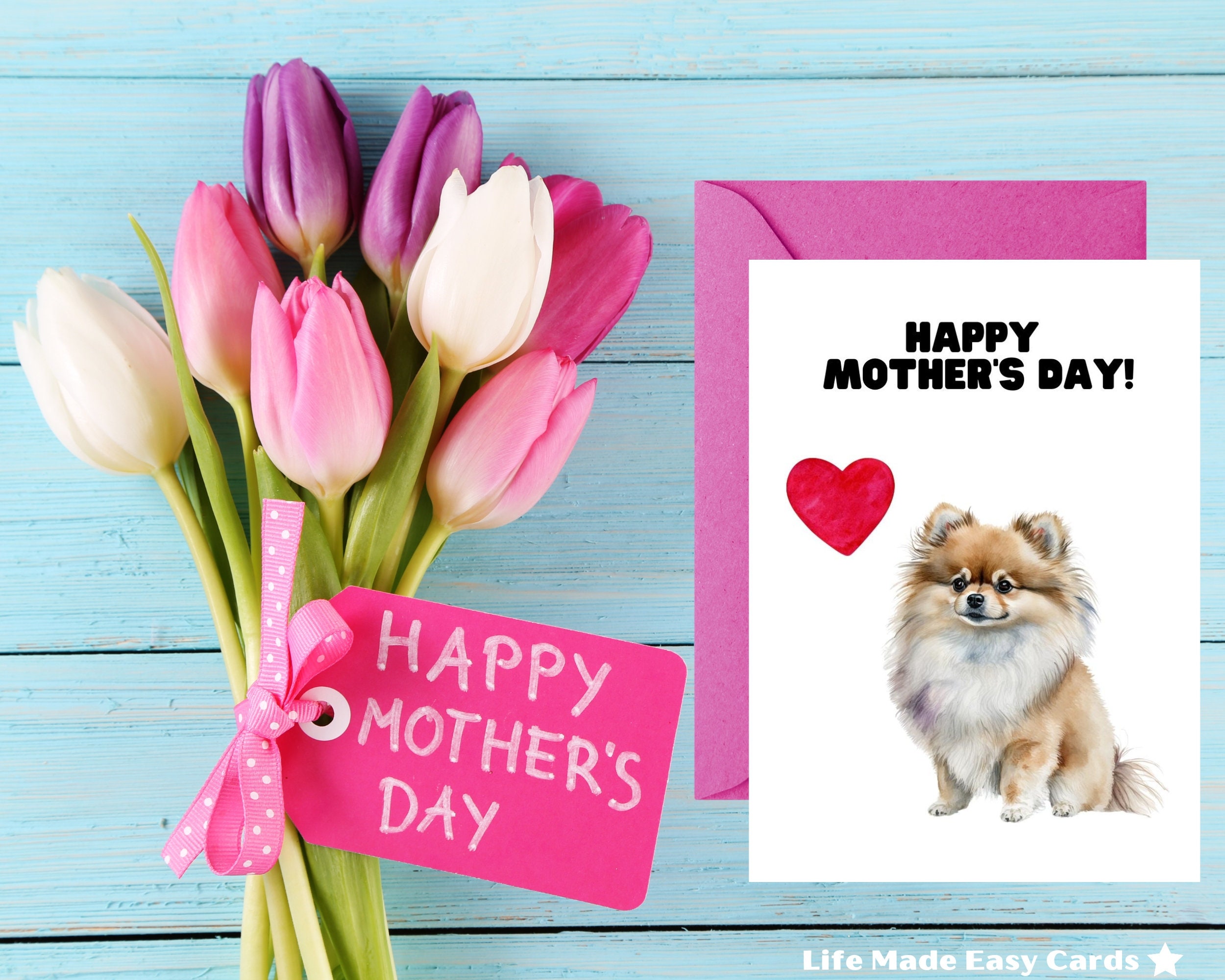 Dog Mothers Day, Dog Mothers Day Card, Mothers Day Card Printable ...
