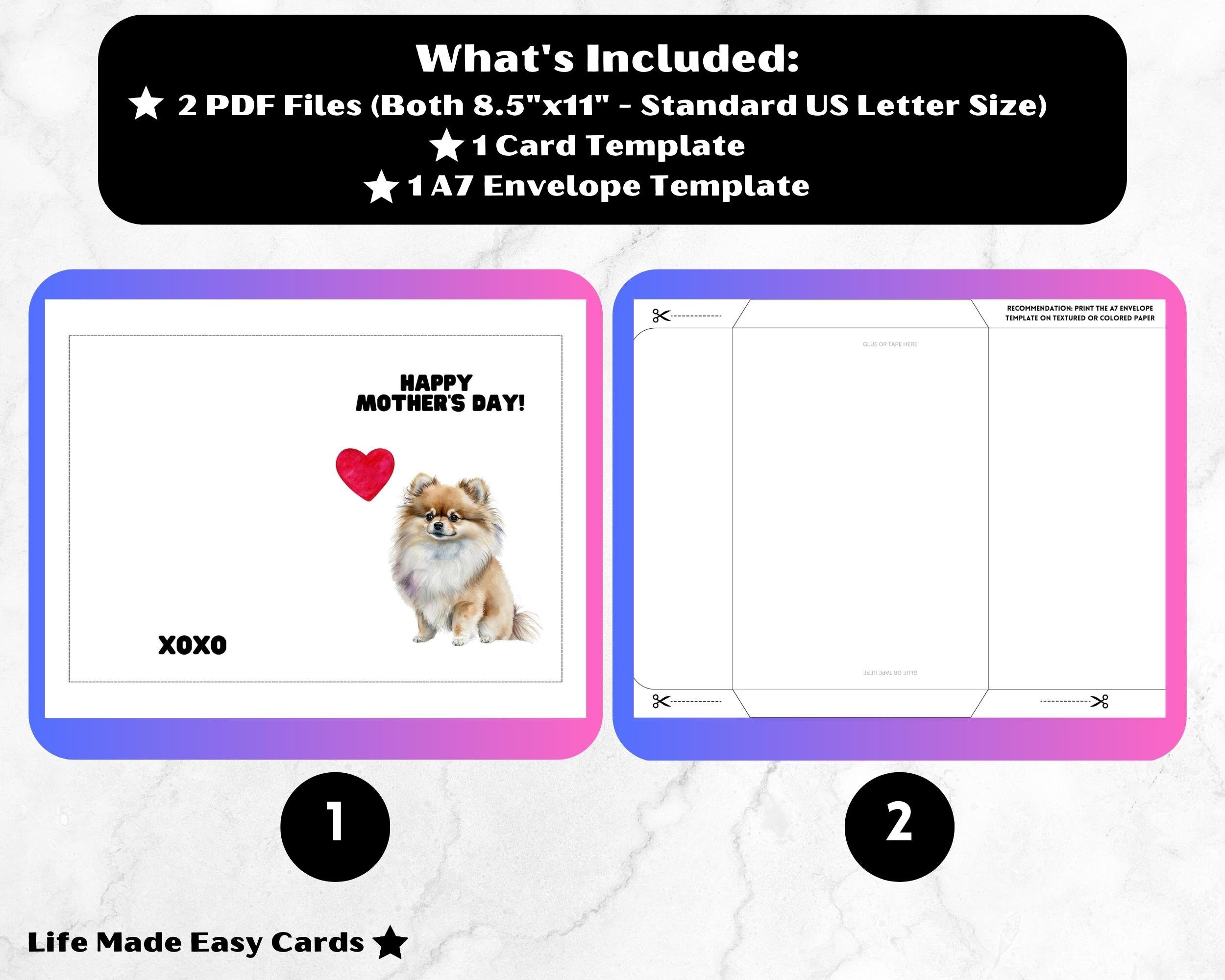 Dog Mothers Day, Dog Mothers Day Card, Mothers Day Card Printable ...