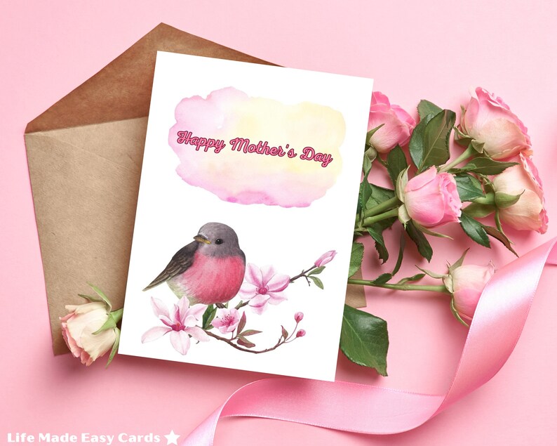 Happy Mothers Day Printable Card Digital Mothers Day Card Instant Happy Mothers Day Printable Card Digital Mothers Day Card Instant