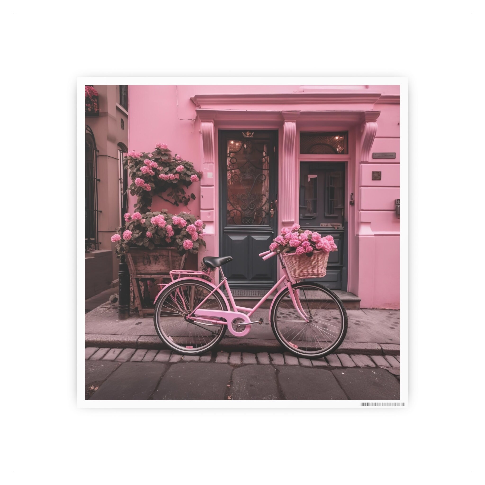 Pink Bicycle Romantic Bike With Roses Basket On European Etsy pink-bicycle-romantic-bike-with-roses-basket-on-european-etsy