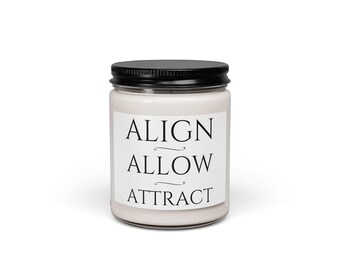 Align Allow Attract Soy Candle | Manifestation Ritual, Mindfulness Decor