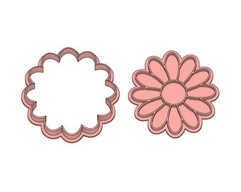 Daisy Flower cookie cutter and stamp