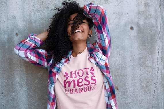 Hot Mess Barbie Pink Sweatshirt Etsy