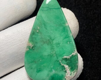 Utah Variscite, Pear Cabochon, 38x22x4 MM, 32 CTS,Beautiful Cabochon,#14229