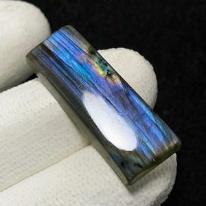 Natural Labradorite, Cushion Cabochon, 33x12x5 MM, 22 CTS, Beautiful Cabochon,#17494