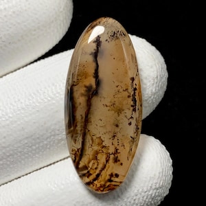 Montana Agate, Oval Cabochon, 31x14x5 MM, 18 CTS, Beautiful Cabochon,#16981