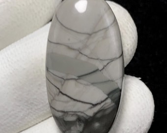 Picasso Jaspis, ovales Cabochon, 33x17x6 MM, 30 CTS, wunderschönes Cabochon, #16057
