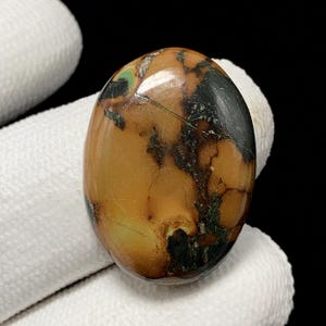 Earth Brown Treasure Mountain Turquoise, Oval Cabochon, 25x18x6 MM, 21 CTS, Beautiful Cabochon,#17852