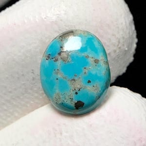 Natural Ajax Royston Turquoise, Oval Cabochon, 12x10x3 MM, 3 CTS, Beautiful Cabochon,#15154