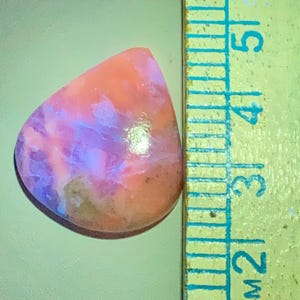 Hackmanite , UV Fluorescence, Crystal Tenebrescence, Pear Cabochon , Colour Changing, 27x24x5 MM, 23 CTS, BeautifulCabochon,#16042