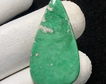 Utah Variscite, Pear Cabochon, 35x19x5 MM, 23 CTS,Beautiful Cabochon,#14231
