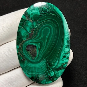 Natural Malachite, Oval Cabochon, 58x39x5 MM, 151 CTS,Beautiful Cabochon,#13900
