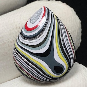 Natural Fordite,Pear Cabochon, 20x16x4 MM, 4 CTS,Beautiful Cabochon,#15352