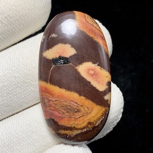 Natural Australian Outback Jasper, Oval Cabochon, 35x19x5 MM, 34 CTS, Beautiful Cabochon, #6148