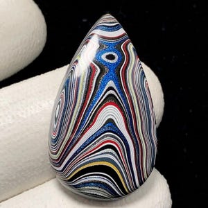 Fordite, Pear Cabochon, 31x18x4 MM, 10 CTS,Beautiful Cabochon,#19550