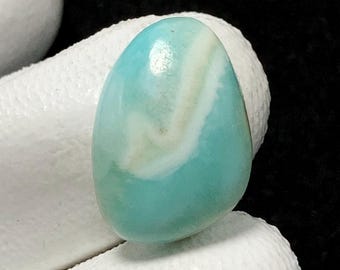 Calcite caraibica, cabochon a forma libera, 19x13x6 mm, 13 carati, splendido cabochon, n. 15040