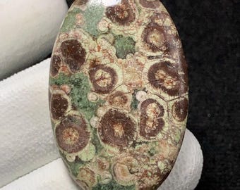 Asteroid Jasper, Oval Cabochon, 40x25x5 MM, 42 CTS, Beautiful Cabochon,#14907