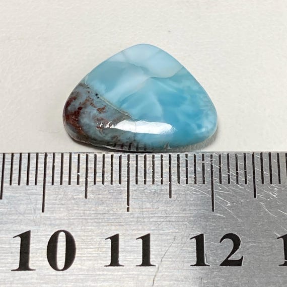 Natural Larimar, Freeform Cabochon, 19x14x4 MM, 9 CTS, Beautiful