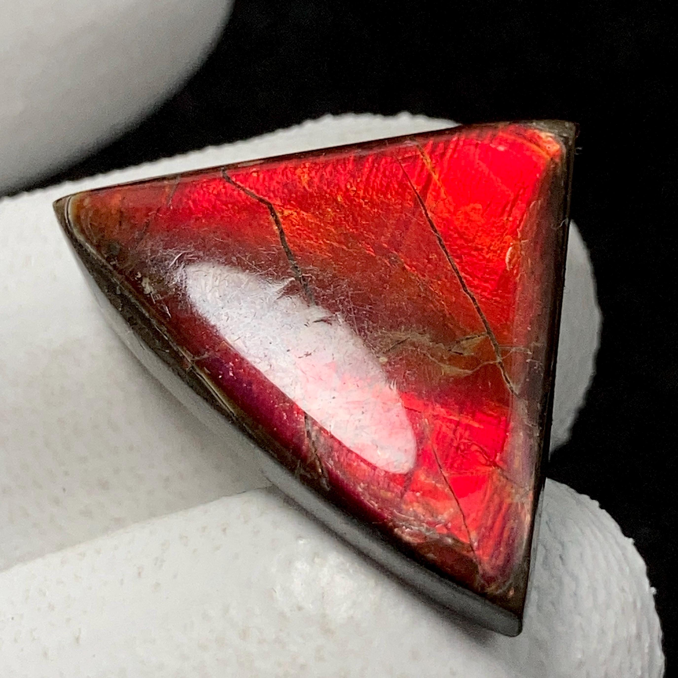 Cabochon D'ammolite Libre Forme - Pierre Naturelle Butw AA, Référence 1443A, Neuf Avec étiquette