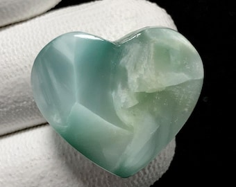 Chatoyant Victoria Stone, Heart Cabochon, 23x26x7 MM, 33 CTS, Beautiful Cabochon,#17440