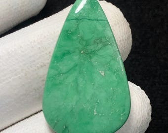 Utah Variscite, Pear Cabochon, 32x19x4 MM, 18 CTS,Beautiful Cabochon,#14232