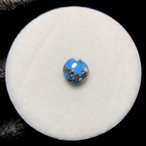 Golden Hill Turquoise, Round Cabochon, 7x3 MM, 1 CTS, Beautiful Cabochon,#17073