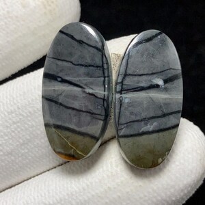 Natural Picasso Jasper, Oval Cabochon, 24x12x4 MM, 25 CTS, Beautiful Cabochon.#6646