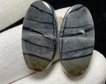 Natural Picasso Jasper, Oval Cabochon, 24x12x4 MM, 25 CTS, Beautiful Cabochon.#6646