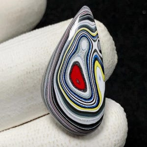 Fordite, Freeform Cabochon, 24x16x5 MM, 8 CTS, Beautiful Cabochon,#15653